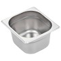 Gastronorm trays 12 units GN 1/6 100 mm stainless steel by , Buckets for steam tables - Ref: Foro24-50907, Price: 78,80 €, Di...