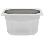 Gastronorm trays 12 units GN 1/6 100 mm stainless steel by , Buckets for steam tables - Ref: Foro24-50907, Price: 78,80 €, Di...