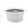 Gastronorm trays 12 units GN 1/6 100 mm stainless steel by , Buckets for steam tables - Ref: Foro24-50907, Price: 78,80 €, Di...