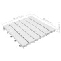 Terrace tiles 10 units solid acacia wood white 30x30 cm by , Floors and carpets - Ref: Foro24-310117, Price: 55,19 €, Discoun...