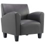 Sillón de cuero sintético gris de , Sillones - Ref: Foro24-248619, Precio: 212,68 €, Descuento: %