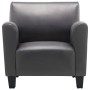 Sillón de cuero sintético gris de , Sillones - Ref: Foro24-248619, Precio: 212,68 €, Descuento: %