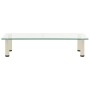 TV stand made of transparent tempered glass, 80x35x17 cm by , TV Furniture - Ref: Foro24-322766, Price: 40,68 €, Discount: %