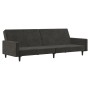 Dark gray velvet 2-seater sofa bed by vidaXL, Sofas - Ref: Foro24-337311, Price: 221,99 €, Discount: %