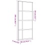 Sliding door made of transparent ESG glass and golden aluminum by , Doors for the home - Ref: Foro24-155191, Price: 149,65 €,...