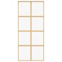 Sliding door made of transparent ESG glass and golden aluminum by , Doors for the home - Ref: Foro24-155185, Price: 162,16 €,...