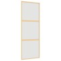 Puerta corredera dorada vidrio ESG esmerilado aluminio 76x205cm de , Puertas para el hogar - Ref: Foro24-155151, Precio: 166,...