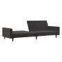 Dark gray velvet 2-seater sofa bed by vidaXL, Sofas - Ref: Foro24-337311, Price: 221,99 €, Discount: %