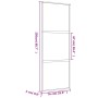 Goldene Schiebetür mattiertes ESG-Glas Aluminium 76x205cm von , Türen für zu Hause - Ref: Foro24-155151, Preis: 166,85 €, Rab...