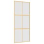 Goldene Schiebetür ESG Glas Aluminium 90x205cm von , Türen für zu Hause - Ref: Foro24-155158, Preis: 168,19 €, Rabatt: %