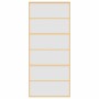 Sliding door, golden color, frosted ESG glass, aluminum, 90x205cm by , Doors for the home - Ref: Foro24-155164, Price: 155,22...