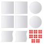 Mirror tiles of various shapes glass 8 units by vidaXL, Mirrors - Ref: Foro24-244461, Price: 25,79 €, Discount: %