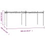 Pérgola con cubierta retráctil gris antracita 589x292x230 cm de , Carpas y cenadores - Ref: Foro24-360122, Precio: 459,20 €, ...