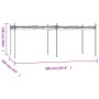 Pérgola con cubierta retráctil color crema 589x292x230 cm de , Carpas y cenadores - Ref: Foro24-360120, Precio: 459,99 €, Des...