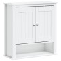 Mueble de pared baño BERG madera maciza blanco 69,5x27x71,5 cm de , Muebles de baño - Ref: Foro24-358550, Precio: 131,26 €, D...