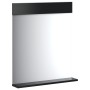 Bathroom mirror with shelf BERG solid wood black 60x12x70cm by , Mirrors - Ref: Foro24-358559, Price: 46,99 €, Discount: %