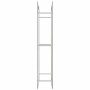 Stainless steel firewood rack 80x28x154 cm by , Firewood bags and holders - Ref: Foro24-357863, Price: 59,94 €, Discount: %