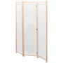 Cream-colored fabric room divider with 3 panels, measuring 120x170x4 cm. by vidaXL, Room dividers - Ref: Foro24-42975, Price:...