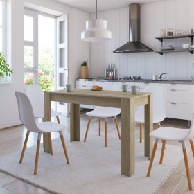 Sonoma oak chipboard dining table 120x60x76 cm by , Kitchen and dining tables - Ref: Foro24-800435, Price: 90,01 €, Discount: %