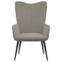 Silla de relajación de terciopelo gris claro de , Sillones - Ref: Foro24-327677, Precio: 96,12 €, Descuento: %