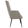 Silla de relajación de terciopelo gris claro de , Sillones - Ref: Foro24-327677, Precio: 96,12 €, Descuento: %