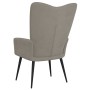 Silla de relajación de terciopelo gris claro de , Sillones - Ref: Foro24-327677, Precio: 96,12 €, Descuento: %