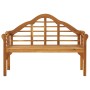 Queen garden bench with cushion solid acacia wood 135 cm by , garden benches - Ref: Foro24-3061429, Price: 228,65 €, Discount: %