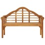 Queen garden bench with cushion solid acacia wood 135 cm by , garden benches - Ref: Foro24-3061408, Price: 211,93 €, Discount: %