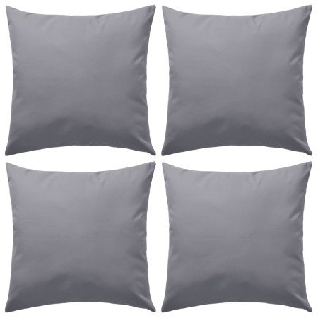 Outdoor cushions 45x45 cm gray 4 units by vidaXL, Cushions - Ref: Foro24-132303, Price: 50,31 €, Discount: %