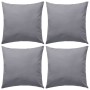 Outdoor cushions 45x45 cm gray 4 units by vidaXL, Cushions - Ref: Foro24-132303, Price: 50,31 €, Discount: %