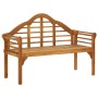 Queen garden bench with cushion solid acacia wood 135 cm by , garden benches - Ref: Foro24-3061430, Price: 228,65 €, Discount: %