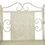 2-seater garden bench white steel 161 cm by vidaXL, garden benches - Ref: Foro24-43147, Price: 203,95 €, Discount: %