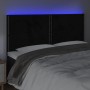 Black velvet headboard with LED lights 180x5x118/128 cm by , Headboards and footboards - Ref: Foro24-3122346, Price: 135,79 €...