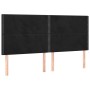 Black velvet headboard with LED lights 180x5x118/128 cm by , Headboards and footboards - Ref: Foro24-3122346, Price: 135,79 €...