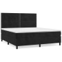 Box spring bed with black velvet mattress 180x200 cm by , Beds and slatted bases - Ref: Foro24-3142979, Price: 637,14 €, Disc...