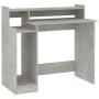 Betongrauer LED-Schreibtisch aus Sperrholz, 97 x 45 x 90 cm von , Schreibtische - Ref: Foro24-805556, Preis: 69,62 €, Rabatt: %