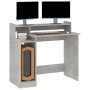 Concrete gray plywood LED desk 97x45x90 cm by , Desks - Ref: Foro24-805556, Price: 69,62 €, Discount: %