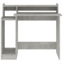 Betongrauer LED-Schreibtisch aus Sperrholz, 97 x 45 x 90 cm von , Schreibtische - Ref: Foro24-805556, Preis: 69,62 €, Rabatt: %