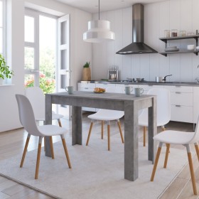 Engineered wood dining table in gray, 120x60x76 cm by , Kitchen and dining tables - Ref: Foro24-800436, Price: 79,99 €, Disco...