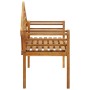 Queen garden bench with cushion, solid acacia wood, 135 cm by , garden benches - Ref: Foro24-3061414, Price: 222,48 €, Discou...