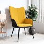 Mustard yellow velvet and PVC relaxation armchair by , Armchairs - Ref: Foro24-327816, Price: 78,61 €, Discount: %