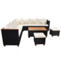 Garden furniture and cushions 7 pieces black synthetic rattan by vidaXL, Garden sets - Ref: Foro24-42999, Price: 700,25 €, Di...