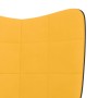 Mustard yellow velvet and PVC relaxation armchair by , Armchairs - Ref: Foro24-327816, Price: 78,99 €, Discount: %