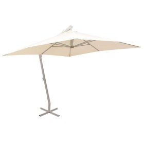 Hängender Sonnenschirm mit Aluminiumstange 300x300 cm sand von vidaXL, Sonnenschirme - Ref: Foro24-42974, Preis: 254,99 €, Ra...