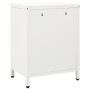 Mesita de noche blanca acero y vidrio 40x30x54,5 cm de vidaXL, Mesitas de noche - Ref: Foro24-336053, Precio: 69,07 €, Descue...