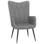 Silla de relajación con taburete tela gris oscuro de , Sillones - Ref: Foro24-327557, Precio: 113,26 €, Descuento: %