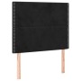 Headboards 2 units of black velvet 90x5x78/88 cm by , Headboards and footboards - Ref: Foro24-3116230, Price: 70,57 €, Discou...