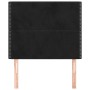 Headboards 2 units of black velvet 90x5x78/88 cm by , Headboards and footboards - Ref: Foro24-3116230, Price: 70,57 €, Discou...