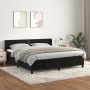 Cama box spring con colchón terciopelo negro 180x200 cm de , Camas y somieres - Ref: Foro24-3130915, Precio: 572,45 €, Descue...