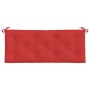 Cojín de banco de jardín tela Oxford rojo 120x50x7 cm de , Cojines para sillas y sofás - Ref: Foro24-314950, Precio: 32,38 €,...